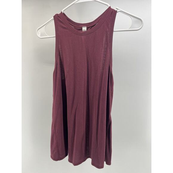 Lululemon Size 4 Athletic Top Open Up Tank Women Maroon Red Sleeveless Open Back - Picture 3 of 7